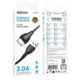 Кабель USB Type-C 3A 1м для зарядки и передачи данных черный Borofone BX121 ПВХ - изображение 4