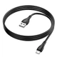 Кабель USB Type-C 3A 1м для зарядки и передачи данных черный Borofone BX121 ПВХ - изображение 8