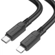Кабель USB Type-C to Lightning 1м 20Вт 3А черный Borofone BX81 для быстрой зарядки и синхронизации - изображение 6