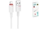 Кабель USB Lightning 2.4A 1м ПВХ для зарядки и передачи данных Borofone BX110 Белый - изображение 4