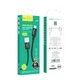 Кабель USB Micro 2.4A 1м Hoco X89 Wind Чорний для заряджання та синхронізації пристроїв з нейлону та алюмінію - зображення 3