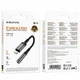 Перехідник Borofone BV24 Lightning AUX 3.5mm 15см сірий алюмінієвий сплав текстиль - зображення 2