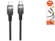 Кабель USB Type-C to Lightning 27W 3м чорний Hoco X109 силіконовий для заряджання iPhone iPad - зображення 6