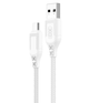 Кабель USB Micro 2.4A 1м нейлоновый белый для зарядки и синхронизации XO NB235 Zebra - изображение 4