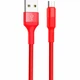 Кабель USB Hoco X26 Micro 1м 2.4А Червоний для заряджання та передачі даних пластик метал - зображення 1
