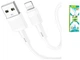 Кабель USB Lightning Hoco X83 1м 2.4А білий для зарядки iPhone iPad із ПВХ із мідним сердечником - зображення 7