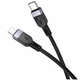 Кабель USB Type-C to Lightning 27W 1м силиконовый черный Hoco X109 - изображение 1