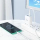 USB кабель Hoco X83 60Вт 1м Type-C to Type-C білий для заряджання та передачі даних - зображення 4