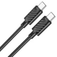 Кабель USB Type-C 60W 2m для заряджання та передачі даних чорний Hoco X88 Gratified - зображення 8