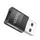 Перехідник USB Male to Type-C Female 60W 3A 5V 0.02кг ABS пластик Hoco UA17 Чорний - зображення 7