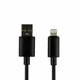 Кабель USB Lightning 2.4A 1м чорний для заряджання та синхронізації Hoco X88 Gratified - зображення 1