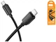 Кабель USB Type-C to Type-C 60W 1м черный для быстрой зарядки и передачи данных Hoco X113 - изображение 4