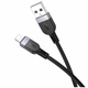 Кабель USB Lightning 2.4A 1м силіконовий чорний Hoco X109 для заряджання та синхронізації - зображення 1