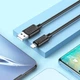 Кабель USB Lightning 2.4A 1м чорний для заряджання та синхронізації Hoco X88 Gratified - зображення 7