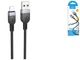 Кабель USB Lightning 2.4A 1м силіконовий чорний Hoco X109 для заряджання та синхронізації - зображення 5