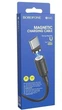 Кабель USB Borofone BX41 Amiable магнітний Type-C 1м 2.4A чорний з алюмінієвого сплаву та пластику - зображення 4