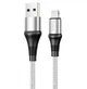 Кабель USB Hoco X50 Excellent Lightning 1м 2.4А серый для зарядки и синхронизации устройств из пластика и металла - изображение 6