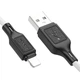 Кабель USB Hoco X90 Lightning 2.4A 1м белый ПВХ для зарядки и передачи данных - изображение 4