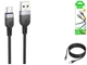 Кабель USB Type-C 3A 3м чорний силікон Hoco X109 для швидкого заряджання та передачі даних - зображення 8