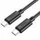 Кабель USB Type-C to Type-C 60Вт 1м 3А для зарядки и синхронизации черный Hoco X88 Gratified - изображение 1