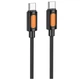 Кабель USB Type-C to Type-C 60W 1м силіконовий чорний Borofone BX114 для швидкого заряджання та передачі даних - зображення 5