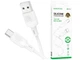 Кабель USB Type-C 3A 1м силиконовый белый Borofone BX113 для зарядки и передачи данных - изображение 5