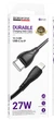Кабель USB Borofone BX121 Type-C to Lightning 27W 1м Черный для быстрой зарядки и передачи данных - изображение 7