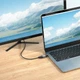 Перехідник Hoco UA33 Type-C to HDTV 4K 30Hz сірий ABS пластик алюмінієвий сплав для передачі зображення - зображення 6