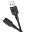 Кабель USB Micro 2.4A 1м силиконовый черный Borofone BX113 для зарядки и передачи данных - изображение 8