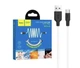 Кабель USB Type-C 1 м 3 А силіконовий чорно-білий Hoco X21 Plus для заряджання та синхронізації - зображення 4