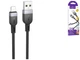 Кабель USB Lightning 2.4A 2м чорний силікон Hoco X109 для заряджання та передачі даних - зображення 3
