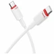 Кабель USB Type-C to Type-C 60W 1м 3A Белый Borofone BX110 для зарядки ноутбуков и смартфонов - изображение 1
