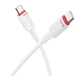 Кабель USB Type-C to Type-C 60W 1м 3A Белый Borofone BX110 для зарядки ноутбуков и смартфонов - изображение 6
