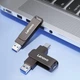 Флеш-накопичувач Lenovo USB3.2, 128gb, USB Type-C, 2в1 OTG, для зберігання даних на комп'ютері - изображение 3
