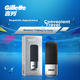Зручна для подорожей бритва Gillette для ділових поїздок, портативна ручна модель в сріблястому дорожньому футлярі, чоловіча. Продається у фірмовому магазині JD, а не у магазині Gillette. - зображення 2