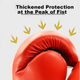 Боксерские перчатки MUAYTHAI DRACULA для детей, тренировочные перчатки с мишенью для ног и рук, боксерские перчатки + мишень для одной руки, красные, универсальный детский размер. - изображение 2