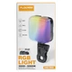 Накамерный RGB LED свет PLOKAMA U80 Pro 3000K-9900K 2000 mAh с креплением для телефона и камеры Черный - изображение 2