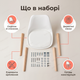 Обеденный стул Bonro B-487 пластиковое кресло с подушкой для кухни гостинной офиса кафе буковые ножки до 120кг - изображение 9