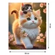 Алмазна мозаїка без підрамника 30*40 "Два милих кошеняти" №DW168, Китай, набір для творчості, рукоділля, полотно зі стразами, алмазна вишивка - зображення 3
