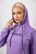 Спортивний костюм жіночий двонитка, колір бузковий, 214R1419-006 розмір M - зображення 2