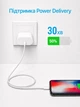 Быстрая зарядка для айфона айпада Apple 20W USB C Блок питания Lexego для айфон iPhone iPad Type C зарядное устройство на айпад 20 Вт блок быстрой зарядки блочок тайп си адаптер Samsung Google Galaxy Xiaomi Redmi Huawei White MZPA-20W - изображение 4