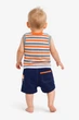 Комплект летний для мальчика майка и шорты Garden Baby 42049-16 белый с синим 68 - изображение 3