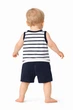Комплект літній для хлопчика майка і шорти Garden Baby 42070-03 білий з синім 68 - зображення 3