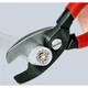 Ножницы для резки кабелей, диаметр 20мм / 70мм2, 200мм KNIPEX 95 11 200, фосфатированные - изображение 3