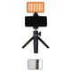 Видеосвет RGB прищепка на телефон ноутбук CRI 95+2500-9000К Jmary FM-150RGB - изображение 5