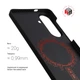 Чехол ArmorStandart BlackIcon Aramid Twill MagCase для Samsung S26 Plus Black (ARM90146) - изображение 3