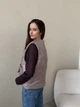 Жіночий жилет з вишивкою Trend Півонія XXL Капучино (TREZHPIVKAP) - изображение 8