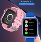 Детские смарт-часы Wonlex KT34 4G GPS WiFi с видеозвонком, SOS, камерой,ІP67, Часы для детей розовые - изображение 3