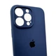 Чохол для смартфона Silicone Full Case AA Camera Protect for Apple iPhone 16 Pro 7,Dark Blue - изображение 6