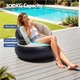 Надувное кресло AIR SOFA велюровое 80×80×67см Бежевый - изображение 5